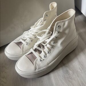 Classic White High-Top Sneakers
